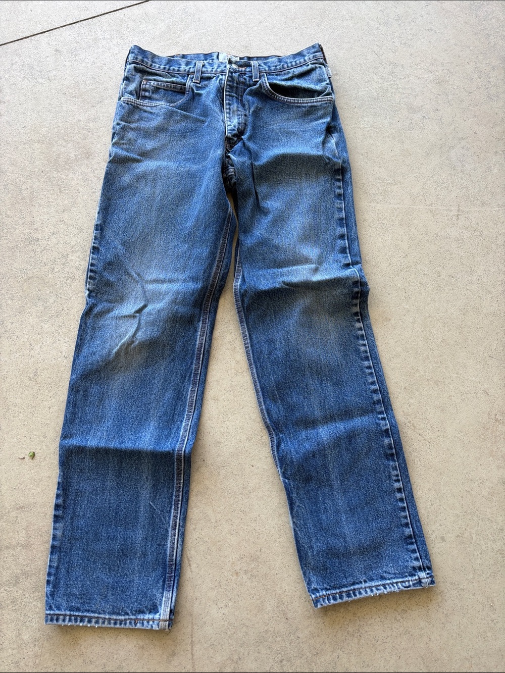 Men's Arc Rated/Flame Resistant  Straight-Leg Jeans in Medium Blue
